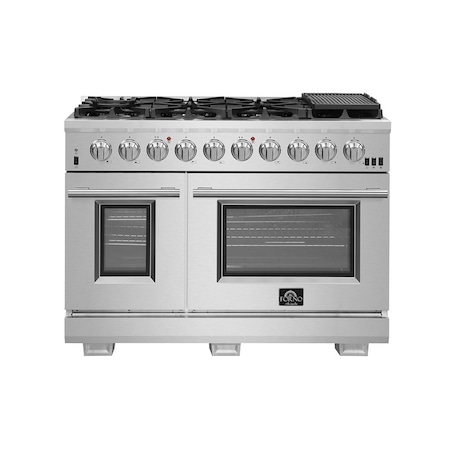 Forno Capriasca Titanium Professional 48In. Freestanding Gas Range FFSGS6260-48